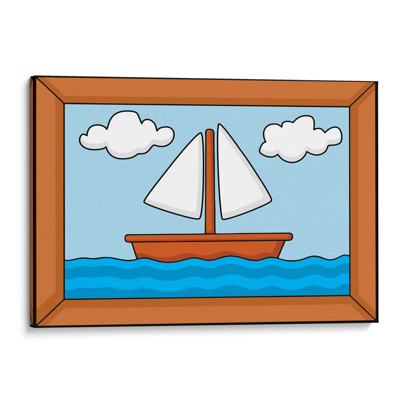 Pintura del barco de los Simpson - Dav Madrid | Cuadro decorativo de Canvas Lab