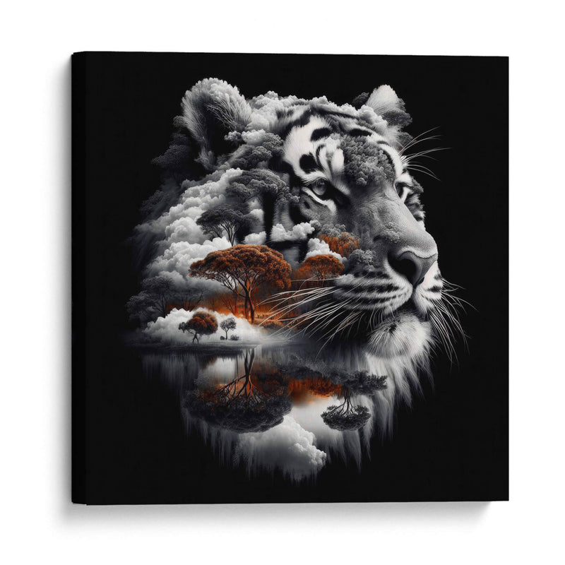 Mirada de Tigre - Paltik Arte Digital | Cuadro decorativo de Canvas Lab