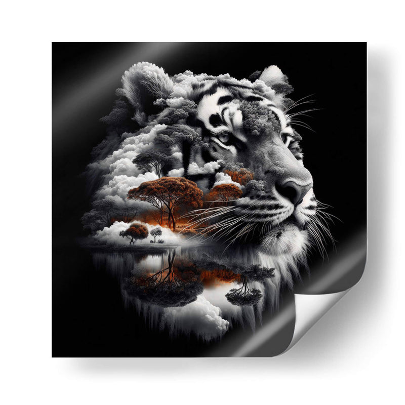 Mirada de Tigre - Paltik Arte Digital | Cuadro decorativo de Canvas Lab