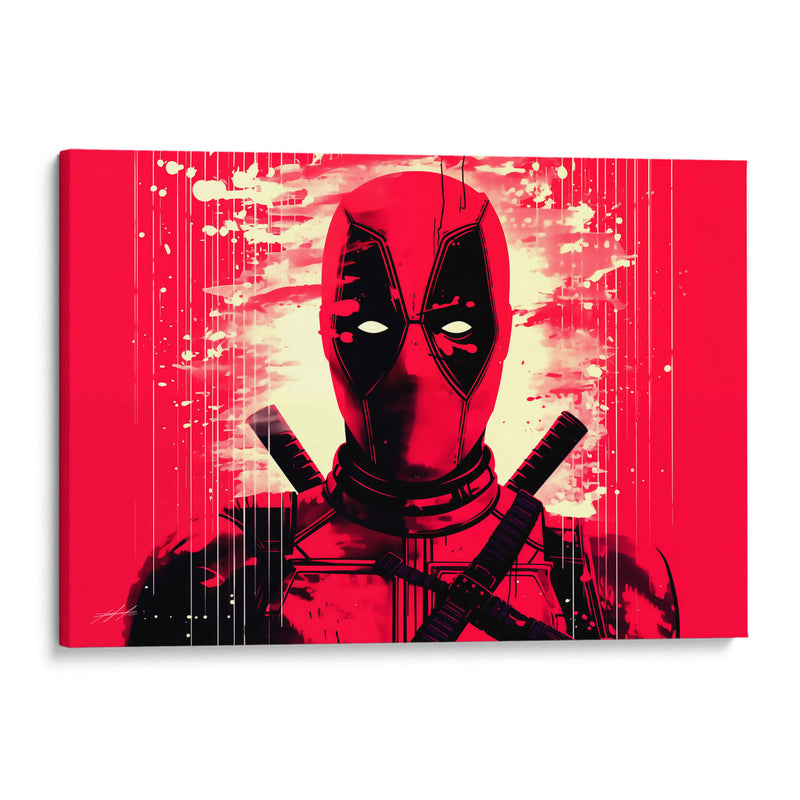 RETROWAVE - DEADPOOL - DeLaVegaGaming | Cuadro decorativo de Canvas Lab