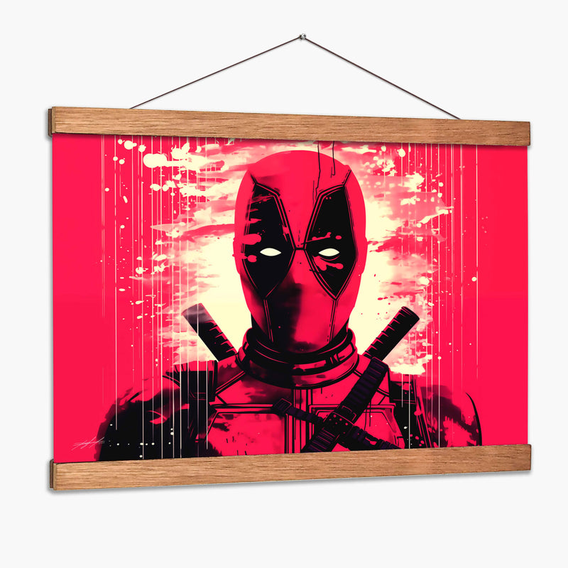 RETROWAVE - DEADPOOL - DeLaVegaGaming | Cuadro decorativo de Canvas Lab