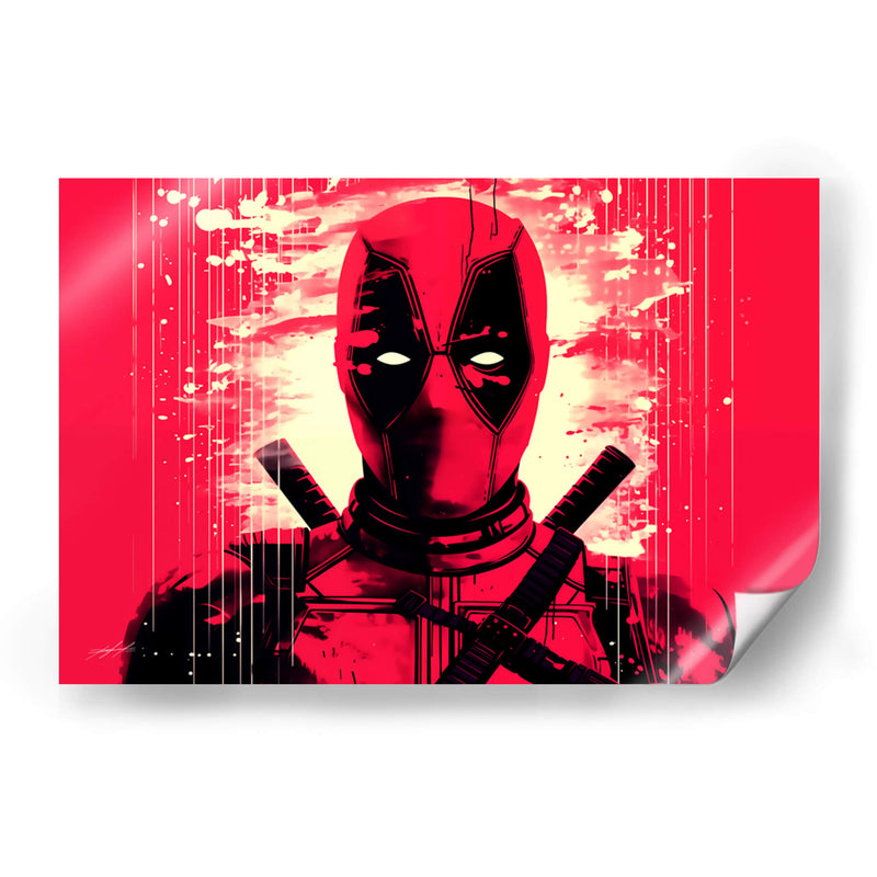 RETROWAVE - DEADPOOL - DeLaVegaGaming | Cuadro decorativo de Canvas Lab