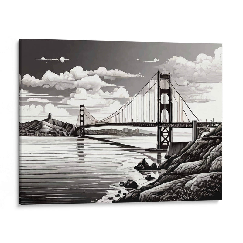 Golden Gate B - Infiniity Art | Cuadro decorativo de Canvas Lab