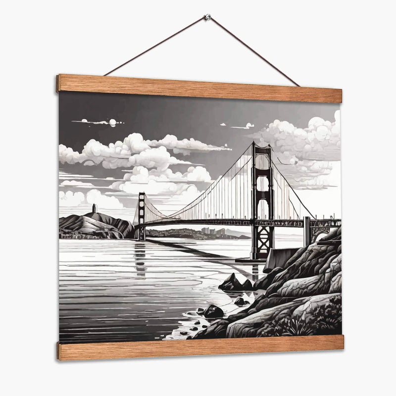 Golden Gate B - Infiniity Art | Cuadro decorativo de Canvas Lab