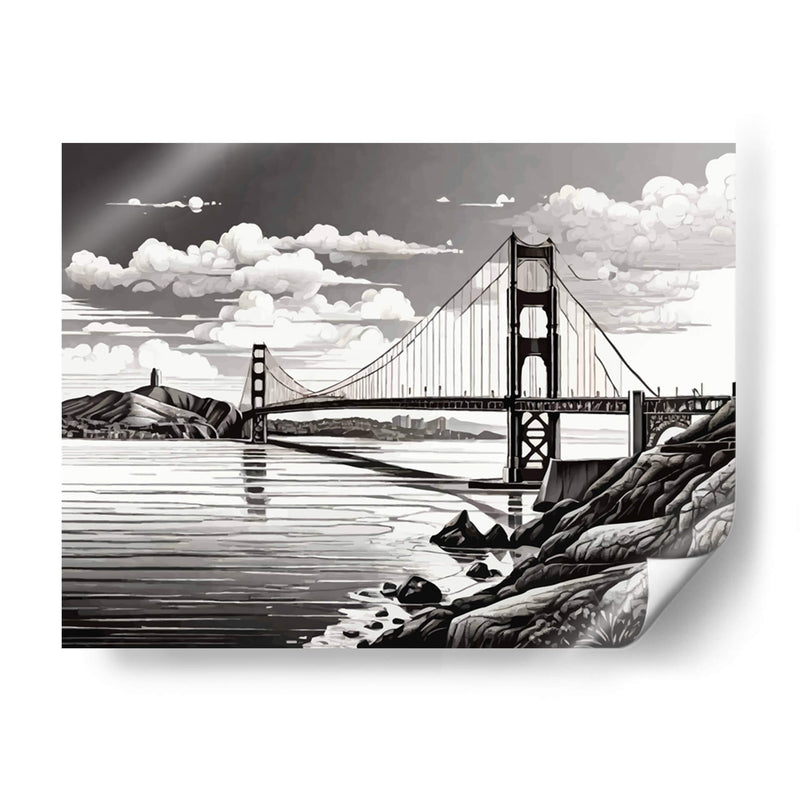 Golden Gate B - Infiniity Art | Cuadro decorativo de Canvas Lab