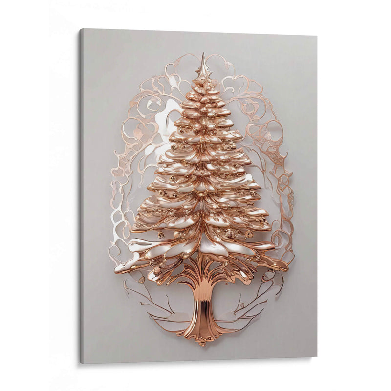 Árbol de Navidad Dorado - Infiniity Art | Cuadro decorativo de Canvas Lab