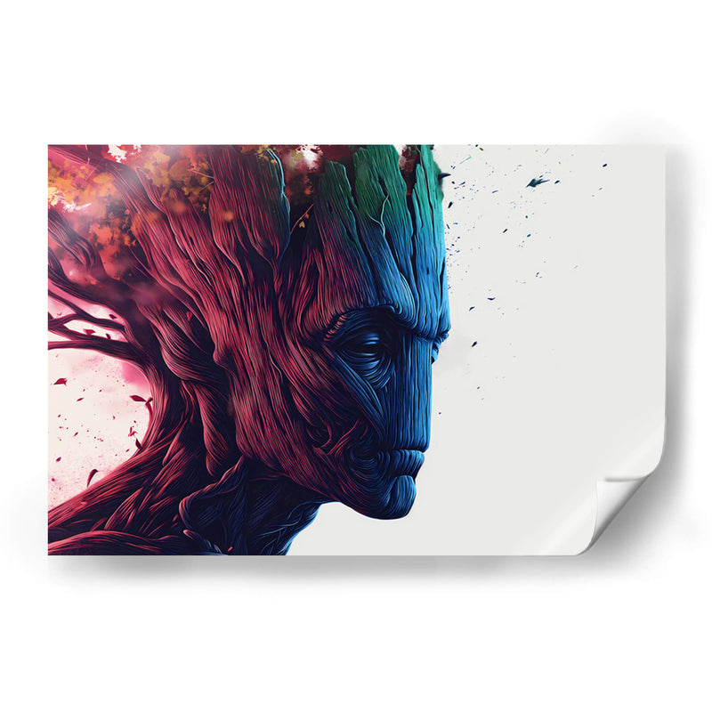 RETROWAVE - GROOT - DeLaVegaGaming | Cuadro decorativo de Canvas Lab