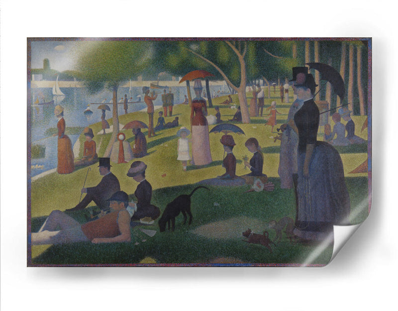 Una tarde de domingo en la isla de la Grande Jatte - Georges Seurat | Cuadro decorativo de Canvas Lab