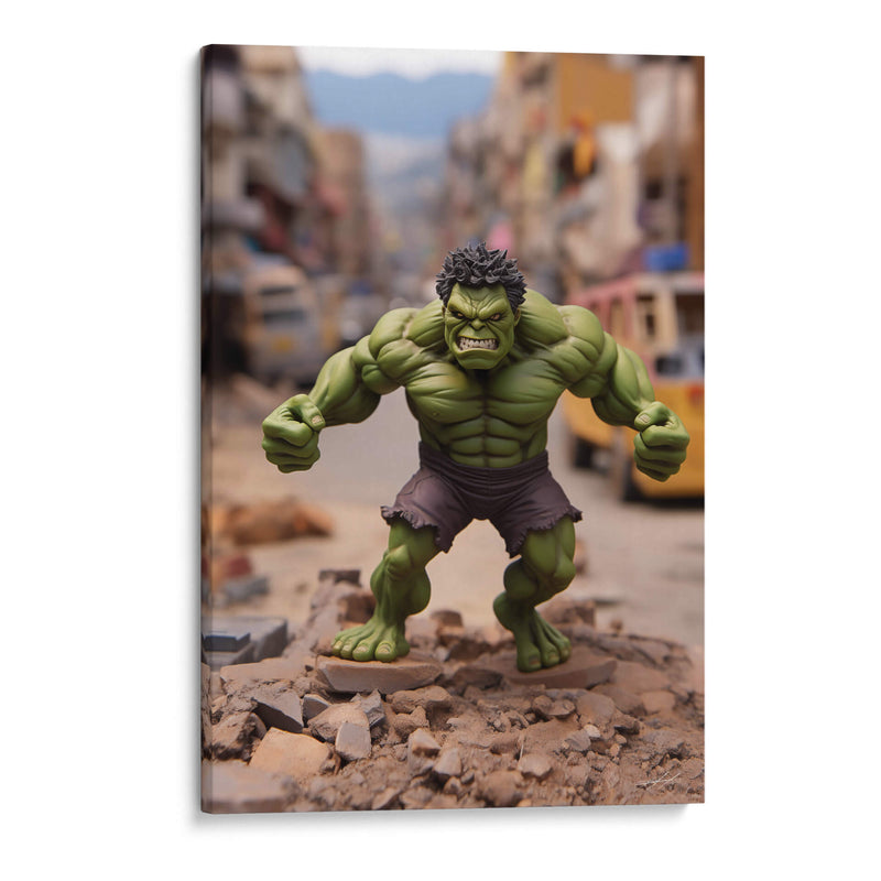 Mi Pequeño Hulk - DeLaVegaGaming | Cuadro decorativo de Canvas Lab