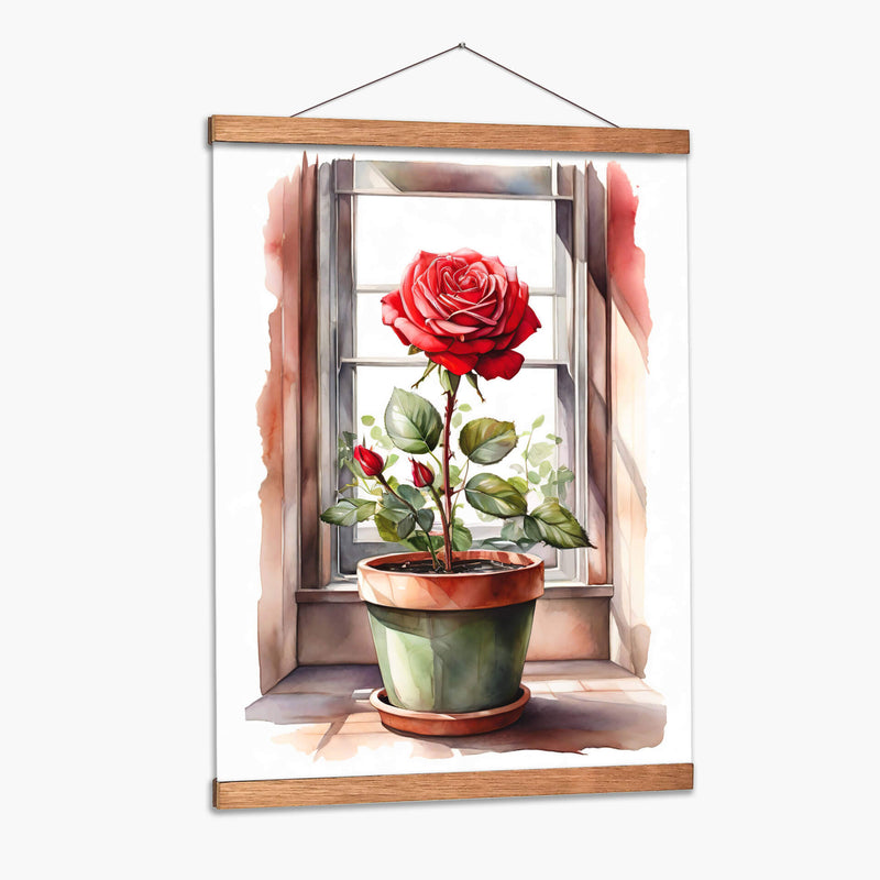 Rosa en la Ventana - Infiniity Art | Cuadro decorativo de Canvas Lab