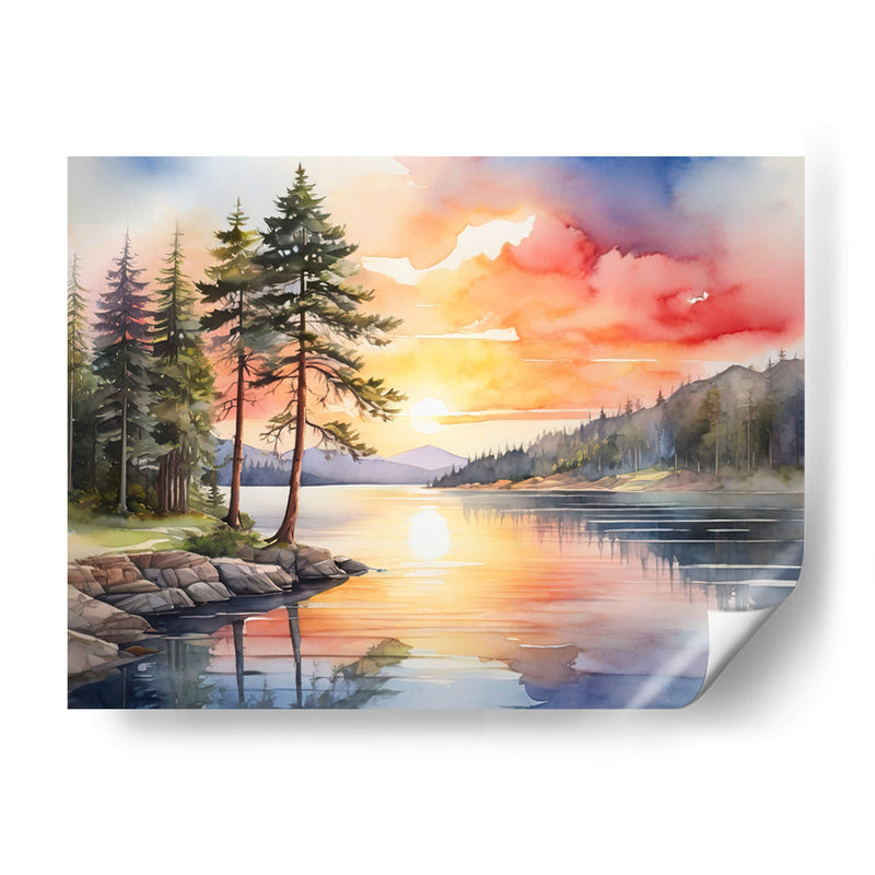 Vista al Lago - Infiniity Art | Cuadro decorativo de Canvas Lab