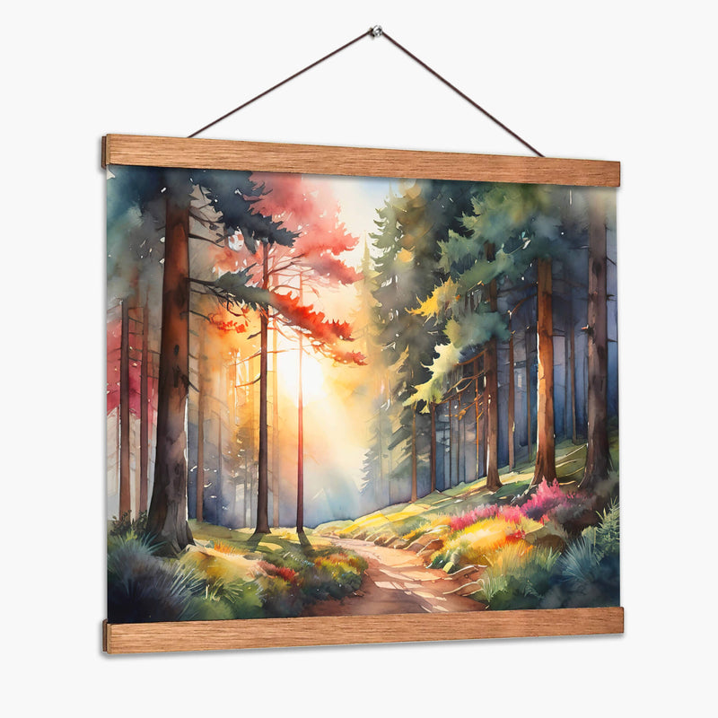 Atardecer en el bosque - Infiniity Art | Cuadro decorativo de Canvas Lab