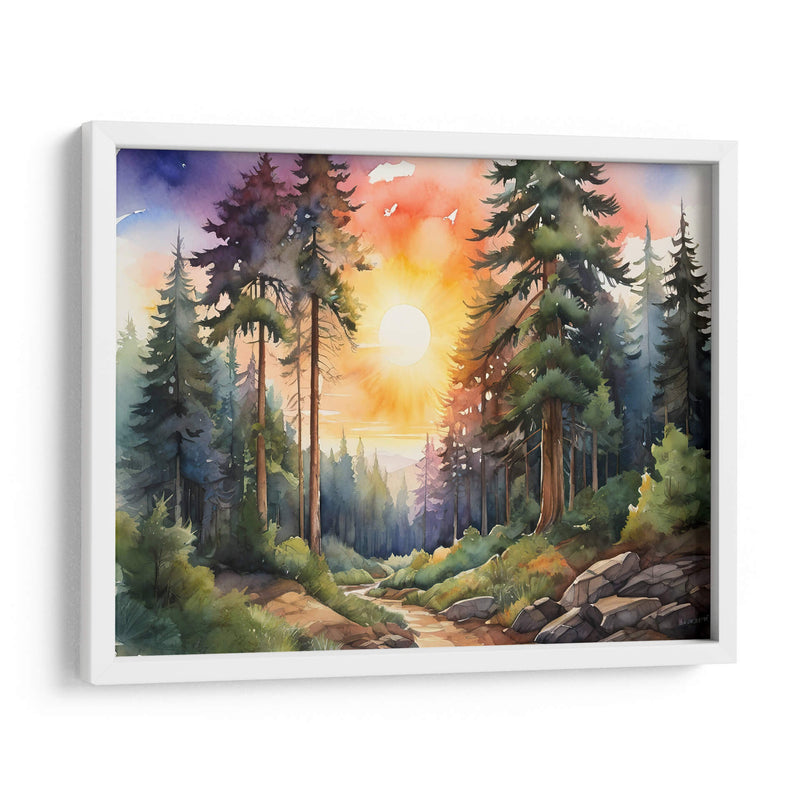 Atardecer en el bosque II - Infiniity Art | Cuadro decorativo de Canvas Lab