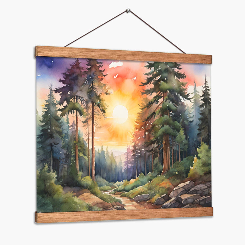 Atardecer en el bosque II - Infiniity Art | Cuadro decorativo de Canvas Lab