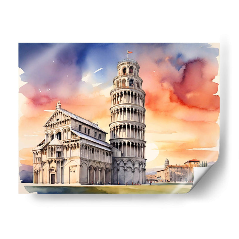 Torre Inclinada de Pisa - Infiniity Art | Cuadro decorativo de Canvas Lab