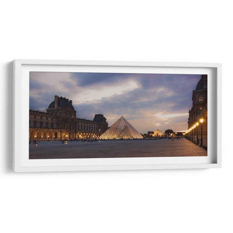 Louvre al anochecer - Omar Montero | Cuadro decorativo de Canvas Lab