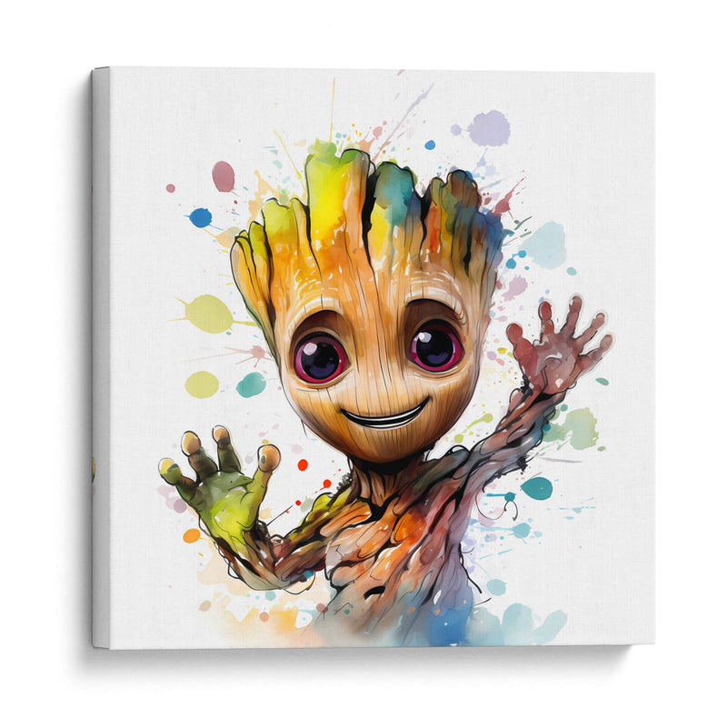 Hola Baby Groot - Sophie P | Cuadro decorativo de Canvas Lab
