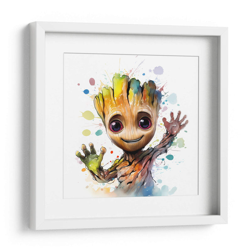 Hola Baby Groot - Sophie P | Cuadro decorativo de Canvas Lab