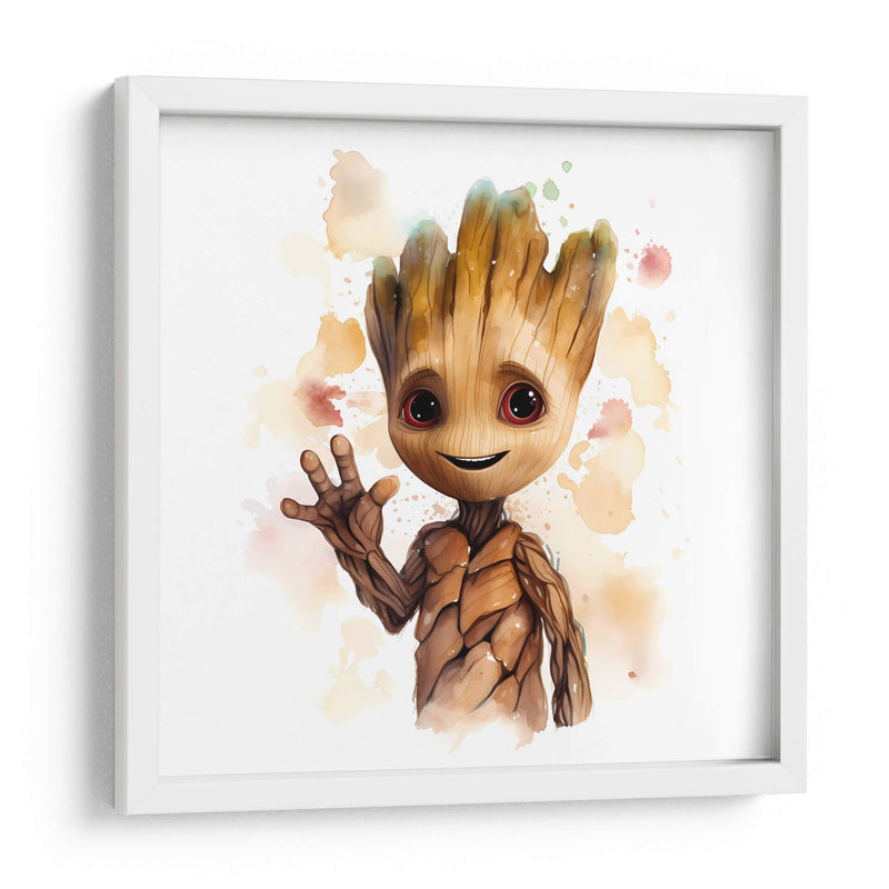 Hola Baby Groot II - Sophie P | Cuadro decorativo de Canvas Lab