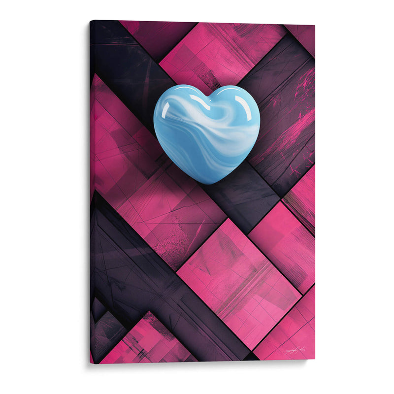 Mi Corazón de Mármol - Azul - DeLaVegaGaming | Cuadro decorativo de Canvas Lab