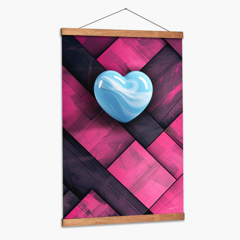 Mi Corazón de Mármol - Azul - DeLaVegaGaming | Cuadro decorativo de Canvas Lab