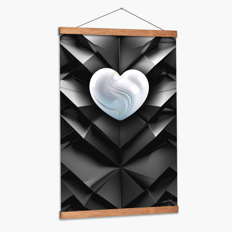 Mi Corazón de Mármol -  Blanco - DeLaVegaGaming | Cuadro decorativo de Canvas Lab