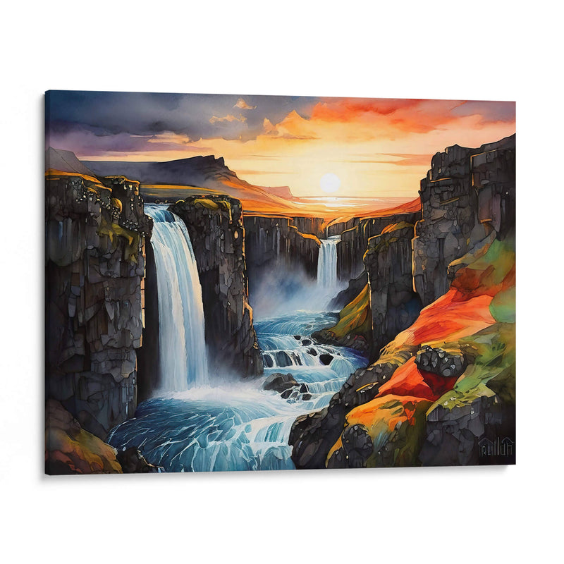 Sol de Medianoche en Islandia - Infiniity Art | Cuadro decorativo de Canvas Lab