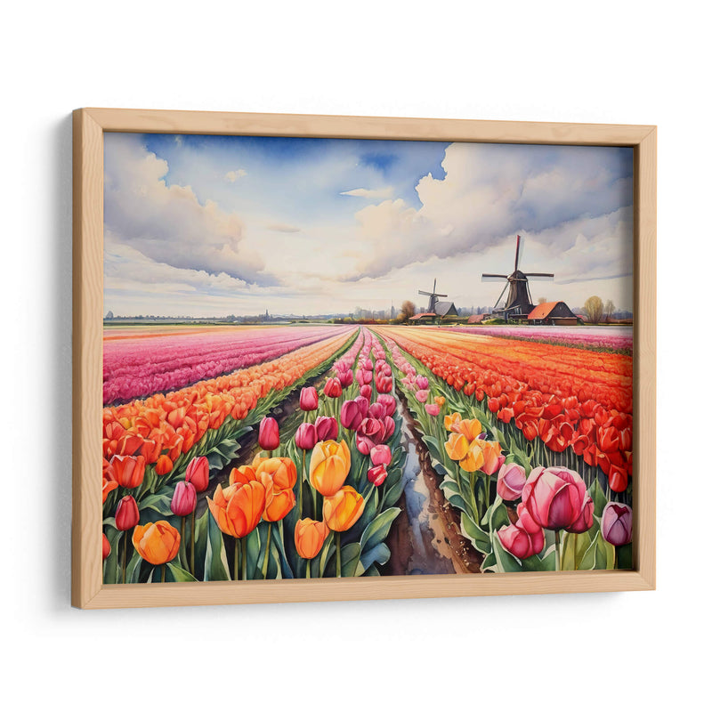 Campo de tulipanes en Holanda - Infiniity Art | Cuadro decorativo de Canvas Lab