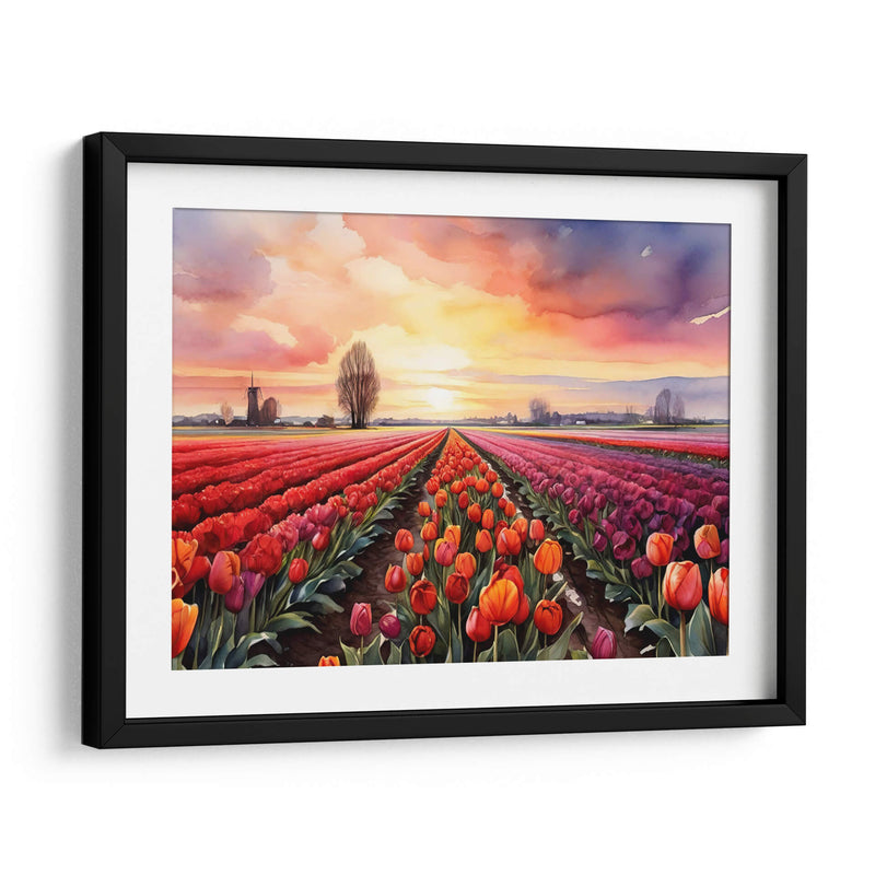 Campo de Tulipanes en Holanda II - Infiniity Art | Cuadro decorativo de Canvas Lab