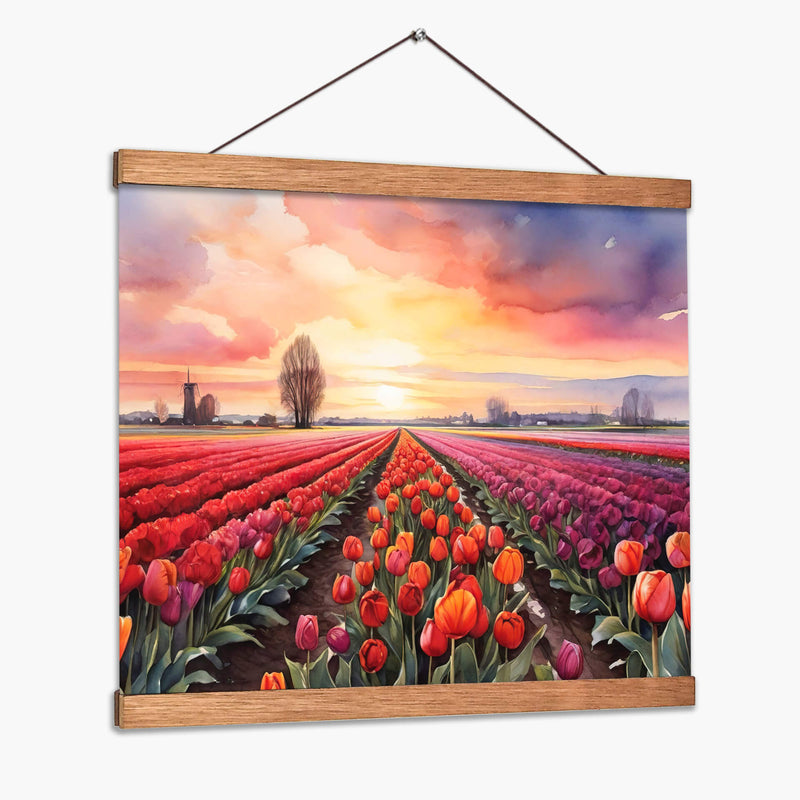 Campo de Tulipanes en Holanda II - Infiniity Art | Cuadro decorativo de Canvas Lab