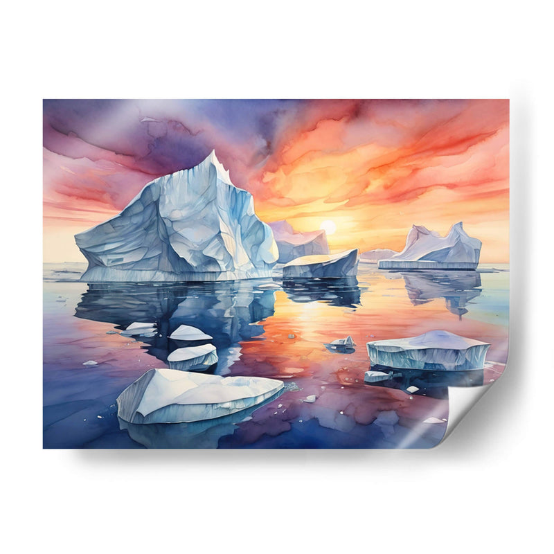 Atardecer en la Antártida - Infiniity Art | Cuadro decorativo de Canvas Lab