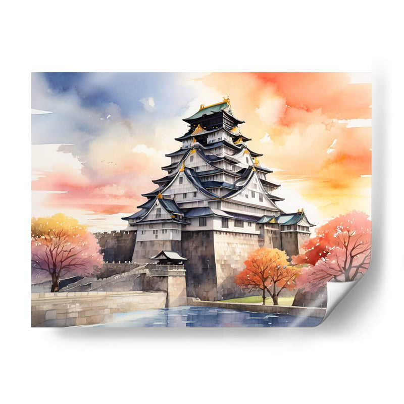 Castillo de Osaka - Infiniity Art | Cuadro decorativo de Canvas Lab