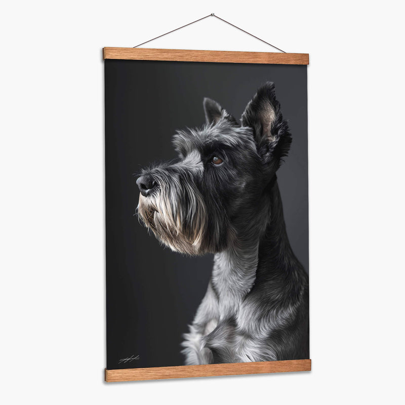 Belleza Animal - Schnauzer - DeLaVegaGaming | Cuadro decorativo de Canvas Lab