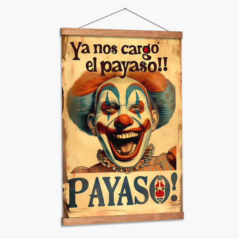 Letreros Mexicanos - Payaso - DeLaVegaGaming | Cuadro decorativo de Canvas Lab