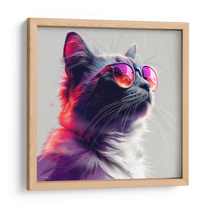Animales Veraniegos - Gato - DeLaVegaGaming | Cuadro decorativo de Canvas Lab