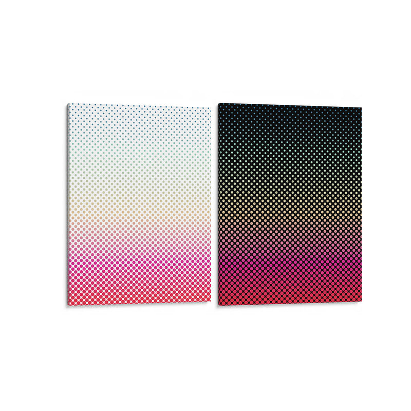 Polka dots, gradiente - Set de 2 - David Aste - Cuadro decorativo | Canvas Lab