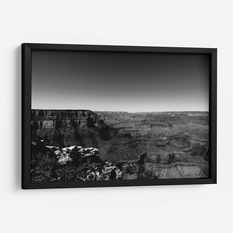 Gran Cañón en blanco y negro | Cuadro decorativo de Canvas Lab