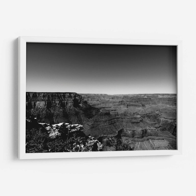 Gran Cañón en blanco y negro | Cuadro decorativo de Canvas Lab