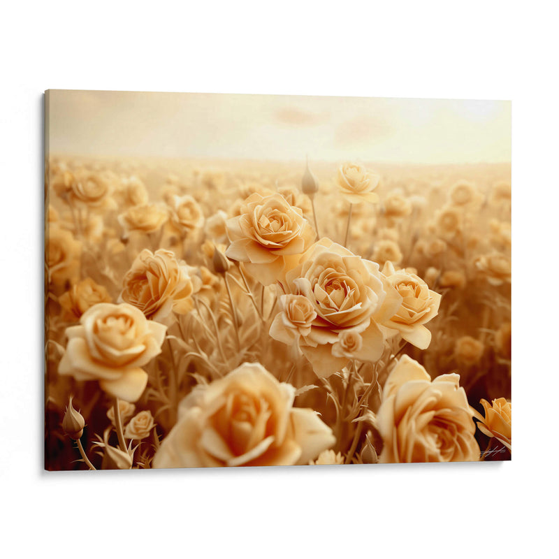 Campo de Rosas Beige - DeLaVegaGaming | Cuadro decorativo de Canvas Lab