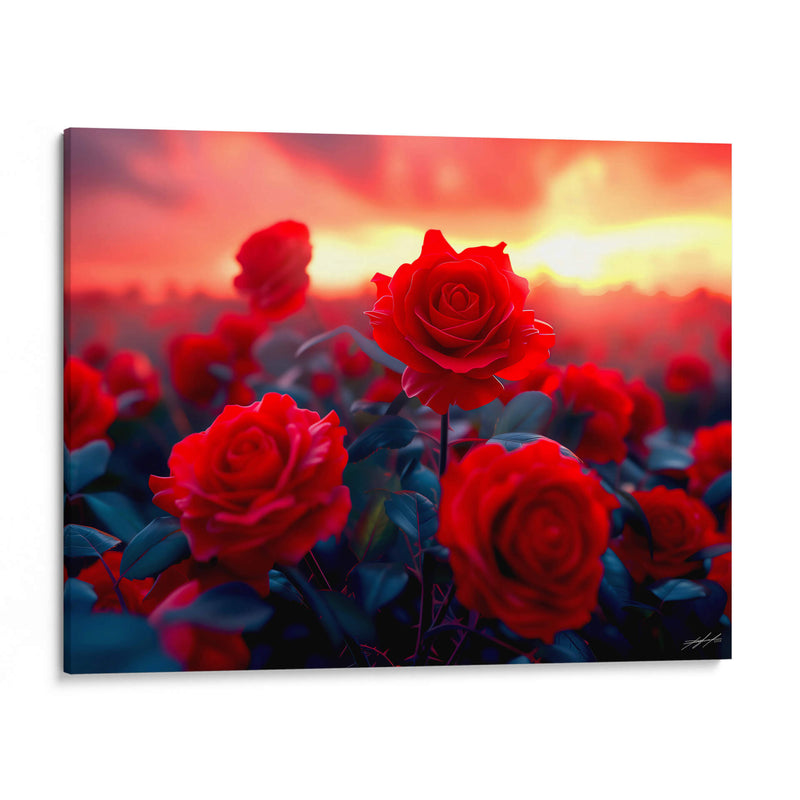 Campo de Rosas Rojas - DeLaVegaGaming | Cuadro decorativo de Canvas Lab