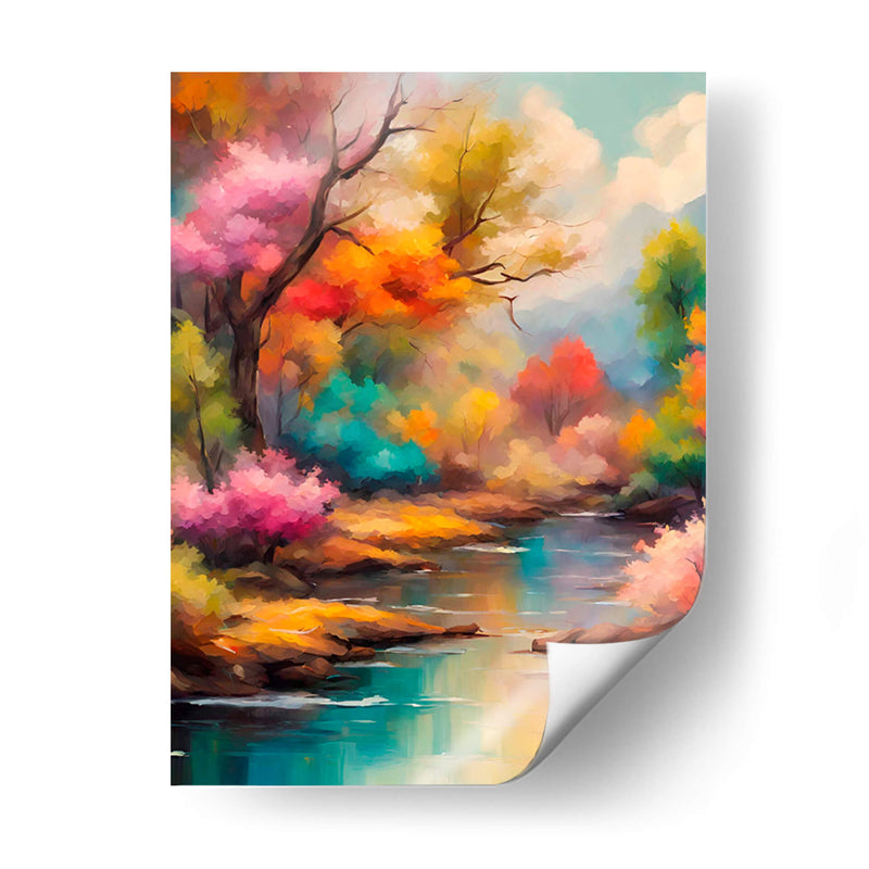 paisaje colorido - Lofty&Me | Cuadro decorativo de Canvas Lab