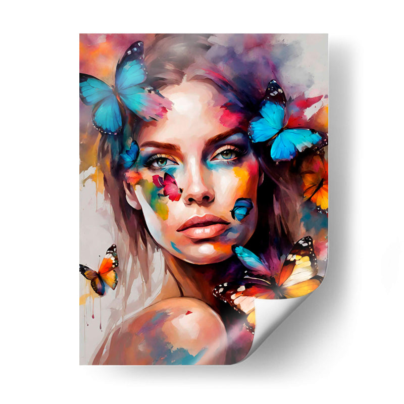 Mujer mariposa - Lofty&Me | Cuadro decorativo de Canvas Lab