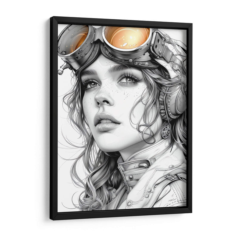 SteamPunk Girl - DeLaVegaGaming | Cuadro decorativo de Canvas Lab