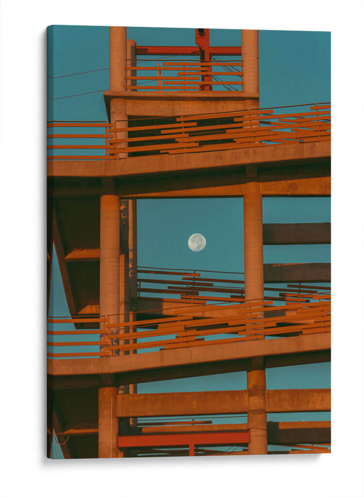 Luna llena al amanecer - Enrique Estrada | Cuadro decorativo de Canvas Lab