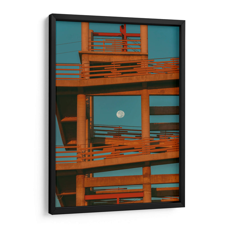 Luna llena al amanecer - Enrique Estrada | Cuadro decorativo de Canvas Lab