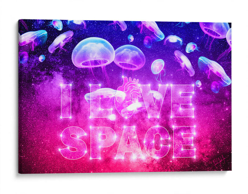 I Love Space A - v3n3n0 | Cuadro decorativo de Canvas Lab
