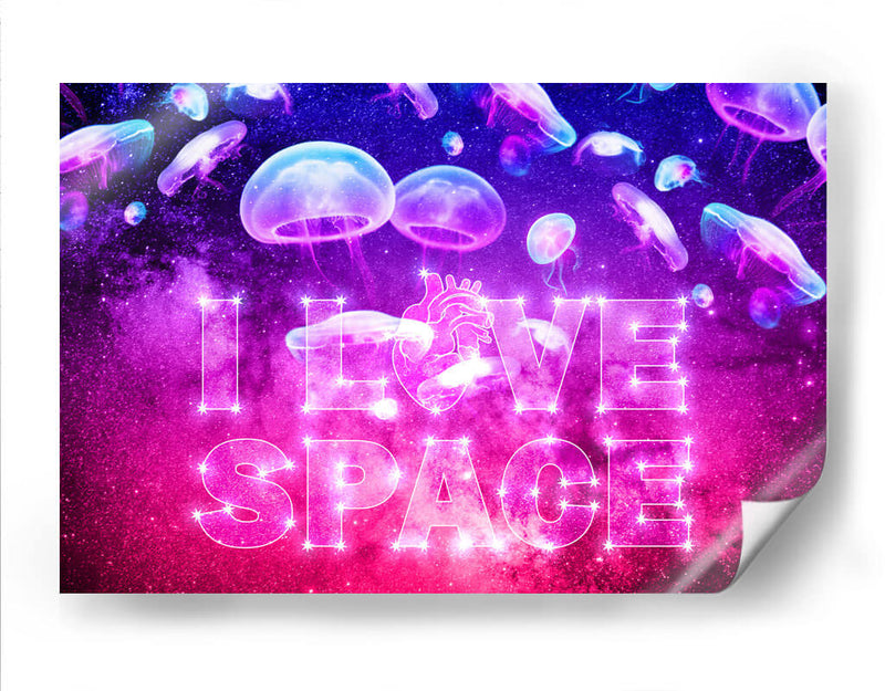 I Love Space A - v3n3n0 | Cuadro decorativo de Canvas Lab