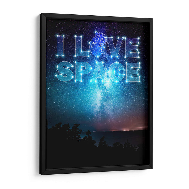 I Love Space B - v3n3n0 | Cuadro decorativo de Canvas Lab