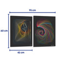 La luz y el caracol - Set de 2 - Gina Villalobos - Cuadro decorativo | Canvas Lab