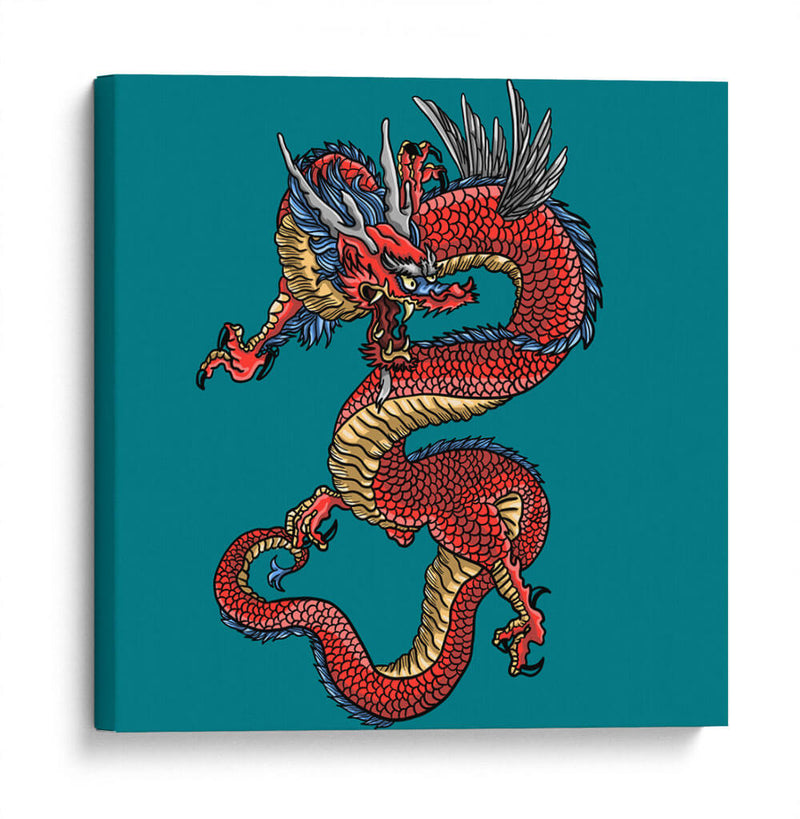 Dragón - Ash | Cuadro decorativo de Canvas Lab